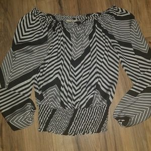 Michael Kors off the shoulder Peasant top